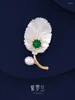 Brooches Violet Genuine With Bay Leaf Brooch High-grade Female Mother-of-pearl Plant Corsage 2024 Pin