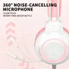 Headsets nieuwe SY-G35 bedrade katten oortelefoons RGB verlichting 360 ruis annulering microfoon hifi geluidskwaliteit pc laptop gaming oortelefoons J240508
