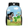 Backpack Cute Cartoon Mole Travel Men Women School Computer Bookbag Krtek Little Maulwurf College Student Daypack Bags