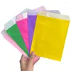 Envoltura de regalo 25/50/100 PCS Color Kraft Paper Candy Bag Snack Snack Food Safety Birthda Packaging Invitado