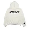 4TUNE KPOP Star Automn Winter Letter Impride Pullover kaki Hooded Top Coat Femme Man Tian Guozheng Reflective Grey Y2K Hoodie 240423