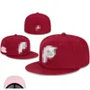 Phillieses- P Lettere Baseball Caps Unisex Sports Bone Hip Hop Golf Casquette Gorras Men Donne Swag Adult Aadulto Full Aioned Capone