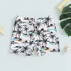 Twee delen babyjongens zwempak peuter babyjongen strand zwem shorts dinosaurus print baden suit zwempak badmode shorts jongens zwemmen trunks h240508