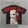 Camisetas masculinas t camisetas y2k harajuku camisa masculina hip hop gótico impressão gráfica de grandes dimensões punk punk de mangas curtas casua otabo