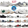 Tênis de corrida 327 Mulheres homens leopardo designer tênis tênis azul branco cinza moda de moda mulher mulher skateboard preto branco chaque -mar sapatos casuais