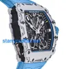 RM Relógios de Luxo Relógios Mecânicos Mills RM35-03 'Rafael Nadal' Blue Rubber Watch Strap 2024 Ste0