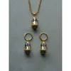 Stud Lost in Byzantine designer jewelry set semi precious gemstone necklace earrings embrace vintage replica Q240507