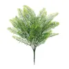 Decorative Flowers 7 Artificial Lifelike Large Silk Fern Green Home Decoration Suitable For Office Bedroom Hanging Orchid Bunch