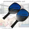 Ball Sports Pickleball Paddle Set Rackets Pickleball Set Ball Set 2 Rackets 4 Pickleball Balls with Carrying Bag for Men Women 240507