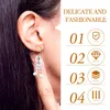 Gift des boucles d'oreilles en peluche pour les mélomanes Remarque Pendant le pendentif Asymétrique Drop Women Alliage décoratif miss