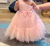Christening dresses 2024 New Baby Girl Dress Flower Newborn Baptist Princess First Birthday Party Christmas Evening Q240507