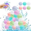 Reusable Water Balloons Refillable Balloon Quick Fill Self Sealing Bomb Splash Balls for Kids Swimming Pool 240418