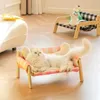 Кошачьи кровати мебель деревянный питовой диван с четырехсезонным универсальным умываемым кошачьим кроватью для собачьей кровать для летней сборки