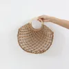 Сумки для плеча соломенная сумка женщин ручной плетена