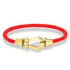 Catena Golden Milan Rope Bracciale da uomo in acciaio inossidabile Bracciale a ferro di cavallo Bracciale fatto a mano Brand Brand Lover Weelry J240508