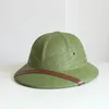 Vietnam War Hat Dames Britse ontdekkingsreiziger Straw Hat Summer Boat Hat Bucket Sun Hat Neutral Jungle Miner Hat240429