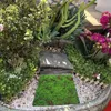 Flores decorativas simuladas de mexão simuladas Micro cenário de cenas Arenda Rugs Fake Grass blod para plantas internas paisagismo de grama de grama