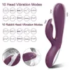 Andra hälsoskönhetsartiklar kraftfulla g kanin vibrator kvinnlig klitoris bröstvårta dubbla stimulator massager 2 i 1 dildo s butik vuxna varor för kvinnor y240503