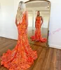 Długa montowana formalna sukienka imprezowa One ramię cekin syrena celebryta konkurs