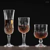 ワイングラスクリスタルゴブレットダイヤモンドファセット赤ワイン/シャンパン/ブランデー用の装飾ガラス