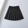 Юбки Zach Ailsa 2024 Spring Product Женская мода Slimming Высокая талия плиссированная юбка с твердым цветом a-line половина