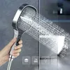 Pays de douche de salle de bain 7 modes pomme de douche carrée grand panneau robinet buse de buse à eau piano massage de masse d'eau réglable