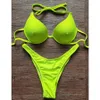 Vikinii Biquinis 2024 Brazilian Girls Beach Suit Push Up Bikini Set Womens Noundwear Gold水着女性高カット水着240430