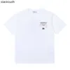 Rhude High -End -Designer -Kleidung für Modemikro -Logo Regenbogenquadratkreis gedruckt kurzärmeliges T -Shirt für Männer und Frauen High Street Lose halb Ärmeln mit 1: 1 Logo