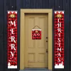 Acessórios Banners de portas de feliz natal, sinal da varanda, bandeira suspensa, bandeira para casa, parede, interior, externo, decorações de festas