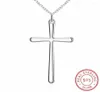 Colliers pendants Lekani Arrivée Cool Girl Simple Cross 925 STERLING Silver Fine Bijoux N4252994529