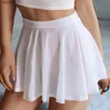 Skirts Womens sexy pleated transparent A-Line High Rise Come Skirt underwear Shr Skirts casual simple fashion womens mini Skirt Y240508