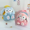 حقائب الظهر أفخم 3D Rabbit Backpack for Boys Girls Kids Bow Schoolbag Cute Boy Tie Cartoon School Bags Prestchool Bag Bag Bag