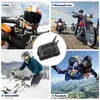 Handy -Ohrhörer Xiowy V6 plus Motorradhelm Bluetooth Earphone Interphone 1200m Interphone Kommunikation wasserdicht 6 Fahrer J240508