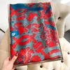 Écharpes Écharpe en soie en satin de luxe et lavage pour femmes grandes châles de 90 cm pashmina enveloppe de bande imprimé conception de la plage hijab bandana bandana