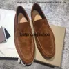 Lp Loro Sezon fortepianowy Zamie Nowe skórzane męskie buty Loro Walk Buty Luksusowe trampki Nubuck Designer Flats Sukie-On Sukienka Duża rozmiar 45 46 59ve Loro buty