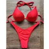 Vikinii Biquinis 2024 Brazilian Girls Beach Suit Push Up Bikini Set Womens Noundwear Gold水着女性高カット水着240430