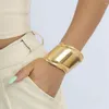 Bracelets de liaison bohème or argent couleur métal métal grand bracelet brangles vintage punk simple pour les femmes 2024 bijoux cadeaux