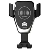 Ny trådlös billaddare 15W Fast Chargers Mount Air Vent Gravity Phone Holder Compatible för IP Samsung Alla Qi -enheter