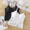 Camisoles Tanks Lady Sexy Loonswear Sline Anty-Levelyed Tank-Top Overde Wear Base Gathering Bra Brate Beauty Back Lace
