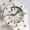 AAAAA MEN 13.9mm Glass 42mmセラミック腕時計Swiss ZF IPF 15707 Watches Designers APS Mechanical SuperClone 15706 Carbon Brand Fiber Dive 3120 26654
