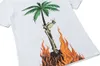 Palm Pa 24SSs Summer Letter Flame Printing Logo T Shirt Freund Geschenk Lose übergroßer Hip Hop Unisex Kurzarm Liebhaber Stil Tees Engel 2020 AYP