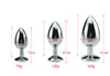 en acier inoxydable Fox Tail Fox anal Plug Tail à trois tailles Silver Color Butt Plug Anal Toys Gay Sex Toys for Couples Buttplug Anal T2399019