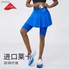 Jupes Lycra Tennis Jupe plissée avec short poche femme skort badminton running short entraîne leggings 2024 New Blue White Y240508