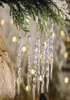 13 cm Ornement de girouc en verre transparent de 510 pièces de Noël de Noël ornement d'arbre décoration de fête d'anniversaire d'hiver 19293214