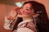 Wu Yifan Rivet Robot Okulary przeciwsłoneczne Kobieta Ins Net Celebrity Makeup Dekoracja