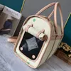 Designer totes Leather Dogs Carrier Engraved Name Leather Pets Carrying Bags Breathable Flight Case Outdoor Dog Bag Cat Car Box Bulldog Teddy
