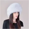 Beanie/Skull Caps Beaniesskl 100% natuurlijke bont hoed vrouwen cap dikke winter warme vrouwelijke mode voor met oorbeschermers 230926 drop levering acc. otpjn