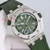 セラミックメンズガラストップウォッチ腕時計メンズスーパークローンデザイナー15710 42mm 14.1mmキャリバーブランドスイスメカニカルAAAAA APS 15703 ZF IPF S 7671
