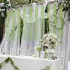 Fleurs décoratives couronnes 5m Vinures vertes artificielles feuilles de plantes suspendues feuilles d'arbre pour la fête de mariage boîte cadeau de Noël