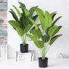 Flores decorativas Planta artificial Banana Bunch Decoration Home Room Wedding El Corredor Green Plants for Garden Decor Fake Fake